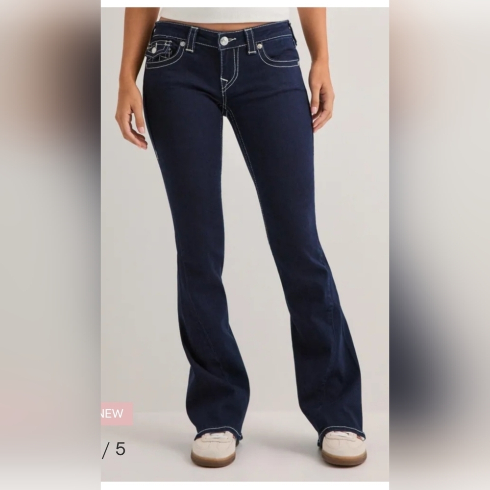 True Religon JOEY LOW RISE FLARE JEAN NWT